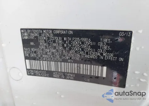 2013 Scion Xb from USA, damaged, VIN JTLZE4FE6DJ035259